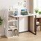 43.5" Computer Desk with Charging Station and Ergonomic Monitor Stand-White